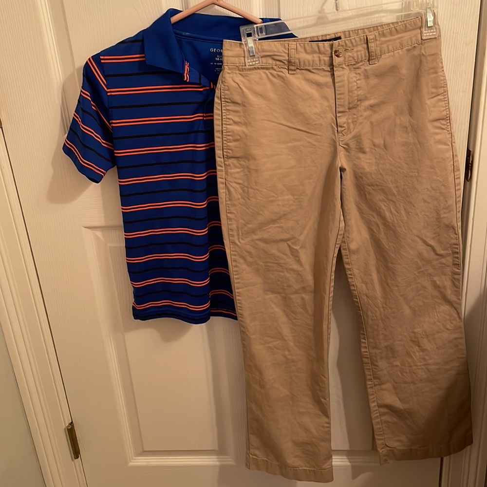 Polo Ralph Lauren khaki pants & shirt - Picture 2 of 16